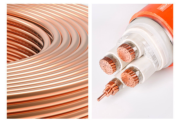 Durable BTTZ Copper Sheathed Mi Heating Cable MICC Wire Fireprofing