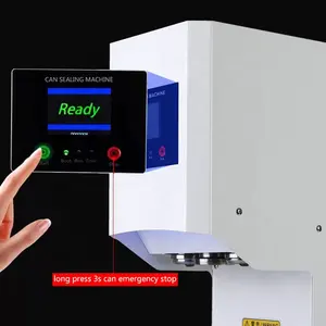 Otomatik alüminyum Soda su gıda kavanozu Can sızdırmazlık fincan makinesi teneke kutu Canning kapanış Seamer dolum makinesi