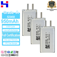 بطارية ليثيوم أيون رقمية شبه صلبة عالية الكثافة الطاقية HS 523450 523048 603048 بجهد 3.7 فولت وسعة 950 مللي أمبير في الساعة، قابلة للشحن بجهد 4.2 فولت