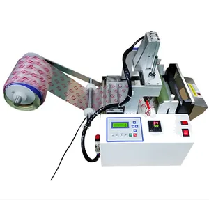 Máquina semiautomática para fazer sacolas plásticas HDPE LDPE Nylon plana e cortar com vedação inferior 2024
