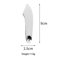 2024 vente en gros en acier inoxydable spatules de mélange fond de teint spatule main Palette maquillage cosmétique spatule couteau à Palette