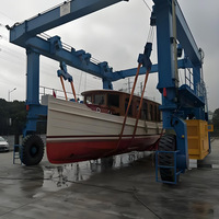 Système de levage de super-yacht 300T |   Double frein de sécurité + contrôle anti-basculement, maniabilité précise, télécommande au sol, boîte de vitesses du moteur