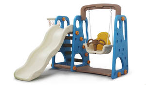<span class=keywords><strong>Scivolo</strong></span> e <span class=keywords><strong>Altalena</strong></span> per Bambini in PE Resistente con Canestro da Basket per <span class=keywords><strong>Giardino</strong></span>, Asilo e Casa - Product Image 5