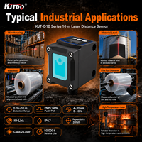 Sensor Jarak Laser KJT-D Garansi 18 Bulan 10M IO-Link Keandalan Tinggi Kelas Industri