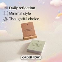 Jeu de cartes d'affirmation personnalisées en couleur sur papier, jeu de cartes éducatives de remerciement, impression personnalisée avec boîte