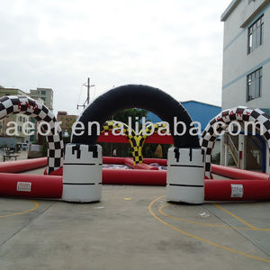 Pista de carreras inflable para coches de choque para niños Venta caliente en <span class=keywords><strong>2023</strong></span> pista de coches de choque inflable - Product Image 3