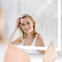 Ecran tactile intelligent rétroéclairé Led, lumière Led, miroir de salle de bain avec connexion Wifi