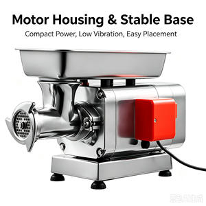 New Stainless Steel Electric Meat Mincer Single Phase with 1 Blade and Attachments for Sausage Dumpling <b>Paste</b> Processing - Product Image 4