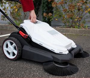 Balayeuse à main extérieure à conducteur marchant de 25.6 pouces Balayeuses de pelouse de rue de sol <span class=keywords><strong>Balai</strong></span> de machine à balayer - Product Image 4