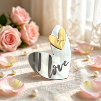 Décorations de gâteau en acrylique effet miroir « Joyeux Anniversaire » en gros, toppers de cupcakes en forme de cœur or et argent pour la décoration d'événements festifs