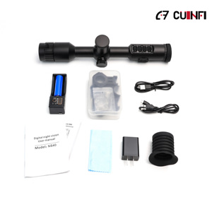 Lunette de vision nocturne longue portée 600m, résolution 2K, vidéo 30fps, zoom numérique 7-19X, OLED, résistante à l'<span class=keywords><strong>eau</strong></span>, pour usage tactique - Product Image 6