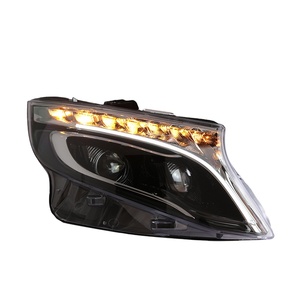 Conjunto de Faros Delanteros LED de Alta Intensidad para Vito 16-23, Modificación con Lentes LED Completas, Luces de Circulación Diurna de 12V - Product Image 1