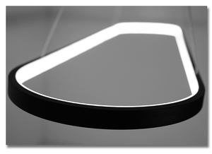 Akrilik Sederhana Gantung Cincin Dekoratif Lampu Gantung Putih Langit-langit Melingkar Lampu Gantung Ukuran Besar untuk Ruang Tamu - Product Image 5