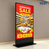 Pantalla LCD Retroiluminada HRAY de 55 Pulgadas con Amplio Rango de Temperatura para Exhibición Promocional en Interiores de Supermercados, OEM, ODM, Pedido Personalizado