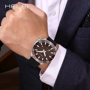 Helei 9005, relojes de pulsera de lujo de 30M, impermeables, para hombre, reloj de negocios, luminoso, nocturno, movimiento de cuarzo japonés <span class=keywords><strong>Original</strong></span> - Product Image 6