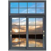 Fenêtre coulissante en aluminium blanc à prix avantageux avec vitrage simple pour le Ghana et le Kenya