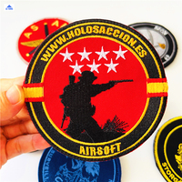 Patch de fermeture Logo personnalisé pour vêtements, chapeau, crochet et boucle, lettre de créateur tissée, patchs de broderie pour veste