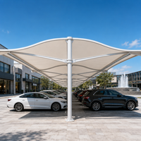 Abri de voiture à membrane mural perforé, gain de place, abri de stationnement étanche résistant aux UV, taille personnalisée