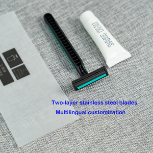 Kit <span class=keywords><strong>da</strong></span> Barba Usa e Getta per Hotel con <span class=keywords><strong>Rasoio</strong></span> <span class=keywords><strong>da</strong></span> <span class=keywords><strong>Uomo</strong></span> e Lama in Acciaio Inossidabile, Manico in Plastica per Viaggi e Vacanze - Product Image 5