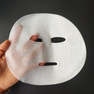 ผ้านำเข้าหน้ากากที่มองไม่เห็นแผ่นแห้ง Breathable อินทรีย์ Tencel Facial Mask Sheet - Product Image 2