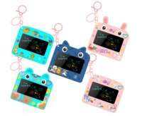 Nouveau Mini Tableau de Dessin Multifonctionnel pour Enfants, Porte-clés de Voiture, Petit Pendentif de Couple Dessin Animé, Cadeau Mignon, Tableau à Feuilles Mobiles pour Griffonnages