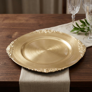 Platos de Plástico PP de 13 Pulgadas, Multicolores, Libres de BPA, Diseño Contemporáneo, para Alquiler en Bodas y Fiestas, Venta al Por Mayor - I H C - Product Image 3