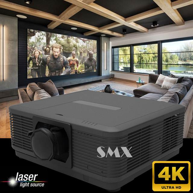 Native 4k 3840*2160 Laser 3LCD 9000 Lumens Large Venue Projector Home Cinema Projection