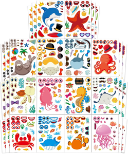 Adesivi Animali Carini: Crea un Viso di Dinosauro, Regalo per Feste di Compleanno, Decorazioni Impermeabili e Durevoli in Vinile - Product Image 1
