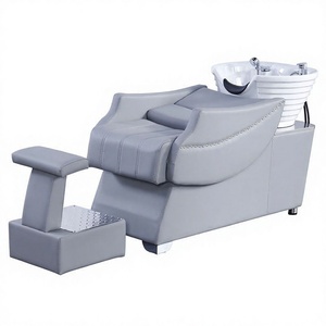 Sillón de Barbería Moderno y Minimalista de Cuero, Reclinable y Semi-Reclinable, con Función de Lavado con Agua, <span class=keywords><strong>para</strong></span> Barberías y Salones - Venta al Por Mayor - Product Image 6