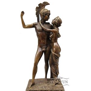 Célèbre maison décorative antique sculpture nue grecque statue en bronze romaine statue de Mars et Vénus - Product Image 1
