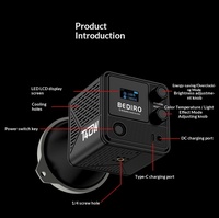 Projecteur COB 40W à double température de couleur et intensité réglable, idéal pour la photographie professionnelle, le streaming en direct et la vidéographie – Meilleures ventes