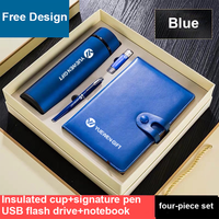 Cahier et stylo de luxe personnalisés de haute qualité avec logo propre papeterie de bureau d'affaires coffret cadeau promotionnel