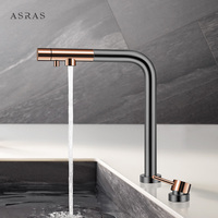 Asras SUS304 Modèle 4738NX Noir Nano Petit Évier de Cuisine Simple Fait Main Caché avec Lave-Gobelet