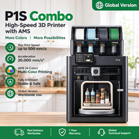 Printer 3D Bamboo P1S Versi EU UK Terbuka (Unlocked) Model Global Koneksi Tak Terbatas Kompatibilitas Seluruh Dunia