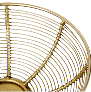 Bol à fruits décoratif sur pied en métal avec fil fabriqué à la main Vaisselle de luxe en plaqué or de style arabe Bol en métal à bas prix en gros - Product Image 4