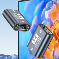 Extensor HDTV 8K 60Hz Macho-Hembra Chapado en Oro 2.1 para TV, Proyector, Monitor, Reproductor de DVD, Sistemas de Cine en Casa, Dos Colores