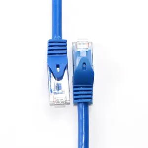 Cabo XXD CAT5E cabo Ethernet UTP RJ45 conectores internos/externos de parede única/dupla cabos de remendo personalizados LSZH
