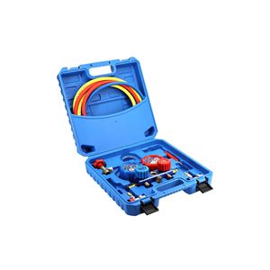 Kit de llenado de refrigerante para aire acondicionado de coche R134a con manómetro doble y válvula para reparación y reemplazo - Product Image 3