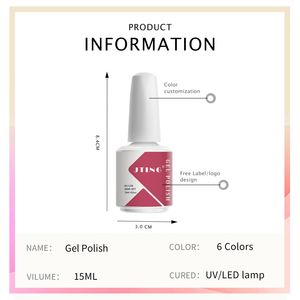 LOGO Vente flash 6 couleurs/ensemble Boîte à ongles UV <span class=keywords><strong>LED</strong></span> Ensemble de <span class=keywords><strong>vernis</strong></span> gel pour manucure Gel UV <span class=keywords><strong>semi</strong></span>-<span class=keywords><strong>permanent</strong></span> Kit de <span class=keywords><strong>vernis</strong></span> à ongles OEM Étiquette privée - Product Image 2