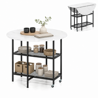 Table à manger pliante moderne en bois avec roulettes verrouillables, design pliable, meubles de salle à manger, armoire et 4 chaises