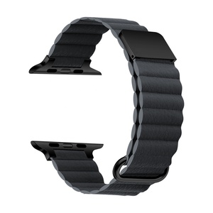 Boorui Smart <span class=keywords><strong>Watch</strong></span> correas de cuero antihebilla correa de reloj para <span class=keywords><strong>Apple</strong></span> <span class=keywords><strong>Watch</strong></span> Band Series 7 38mm 40mm 42mm <span class=keywords><strong>44mm</strong></span> 41mm 45mm - Product Image 2