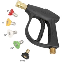 Pistolet de nettoyeur haute pression électrique ShineOpen 4350 PSI sortie maximale connecteur de tuyau M22 5 buses à connexion rapide pour le lavage de voiture