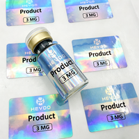 Étiquettes personnalisées pour flacons, autocollantes, imperméables, impression d'autocollants pour flacons en verre de 3 ml, 5 ml, 10 ml