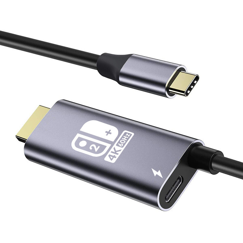 Gray Switch2 Screen Mirroring Cable [4K at 60Hz]