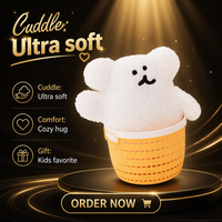 Peluche Koala Blanche Douce, Jouet en Peluche Rembourré en Coton PP, Coussin à Câliner, Cadeau pour Enfants