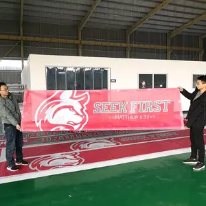 Chine service d'impression de bannière personnalisé personnalisé grande bannière murale exposition publicité extérieure bannière de maille