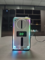Akseptor Koin Multi Kualitas Terbaik SR Highlight LED S-802A Pemilih Koin Plastik DC+12V untuk Mesin Game Arcade Mesin Vending