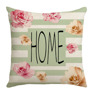 Floral Design Polyester Throw <strong>Pillow</strong> <strong>Case</strong> for Home and Hotel Cushion Covers with Love Theme - Product Image 5