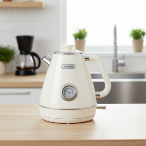 Bouilloire électrique blanche nacrée 1,7 L 1200 W en acier inoxydable avec arrêt automatique et base rotative à 360 degrés pour usage domestique - Product Image 2