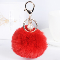 Porte-clés en peluche de dessin animé pour femmes de luxe, artisanat en émail fait à la main avec ours et trèfle à quatre feuilles, forme 3D, pendentif en fourrure